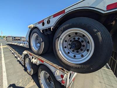 2009 Cozad 48x102 Tandem Axle Lowboy Trailer Air Ride Fixed Axle