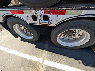 2009 Cozad 48x102 Tandem Axle Lowboy Trailer Air Ride Fixed Axle
