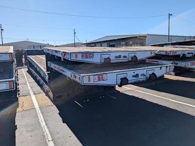 Cozad 48x102 Tandem Axle Lowboy Trailer - Air Ride, Fixed Axle