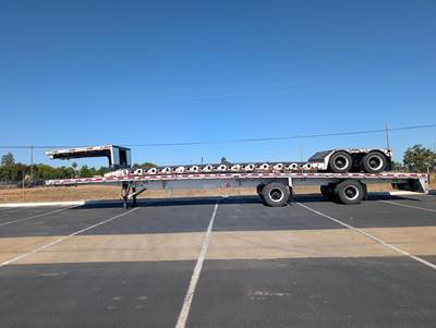 2015 Fontaine 48x102 Tandem Axle Lowboy Trailer - Air Ride, Fixed Axle
