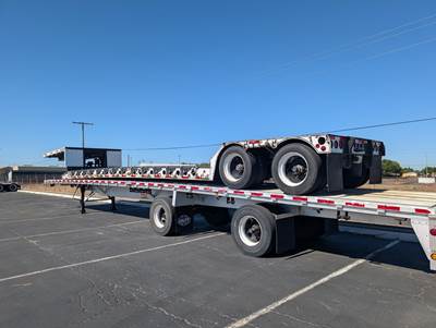 2015 Fontaine 48x102 Tandem Axle Lowboy Trailer - Air Ride, Fixed Axle