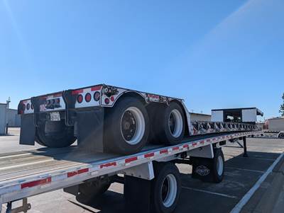2015 Fontaine 48x102 Tandem Axle Lowboy Trailer - Air Ride, Fixed Axle