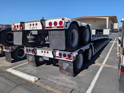 2015 Fontaine 48x102 Tandem Axle Lowboy Trailer Air Ride Fixed Axle