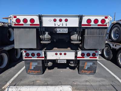 2015 Fontaine 48x102 Tandem Axle Lowboy Trailer Air Ride Fixed Axle