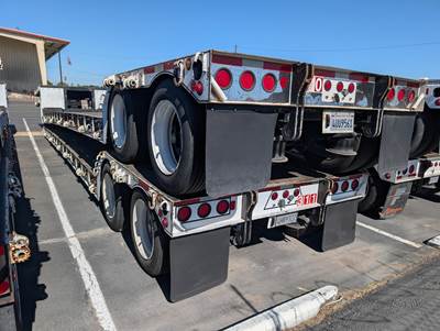 2007 Fontaine 48x102 Tandem Axle Lowboy Trailer Air Ride Fixed Axle