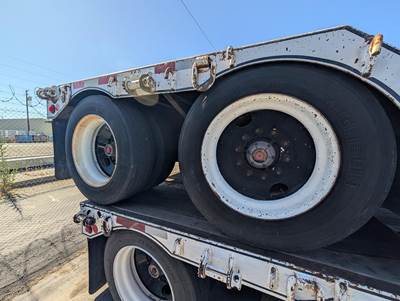 2007 Fontaine 48x102 Tandem Axle Lowboy Trailer Air Ride Fixed Axle