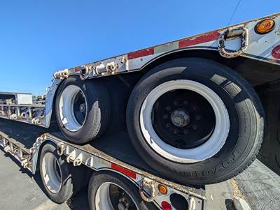 2007 Fontaine 48x102 Tandem Axle Lowboy Trailer Air Ride Fixed Axle