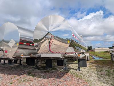 Brenner 6600 Gallon Stainless Steel Non Code Tank Trailer - Tandem Axle, Air Ride