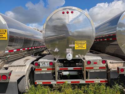 2008 Brenner 6600 Gallon Stainless Steel Non Code Tank Trailer - Tandem Axle, Air Ride
