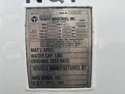 1996 Ford F-700 3000 Gallon Propane Truck - Manual