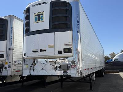 Vanguard 53 ft Reefer Trailer - Sliding Axle, Swing Door, Thermo King
