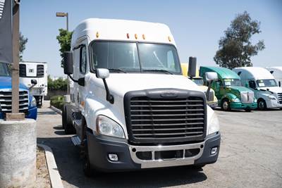 Freightliner Cascadia 125 Evolution Sleeper Semi Truck - Mid Roof Sleeper, Detroit 455HP, 10 Speed Manual