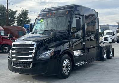 Freightliner Cascadia 126 Sleeper Semi Truck - 72" Mid Roof Sleeper, Detroit 455HP, 12 Speed Dt12 Automatic