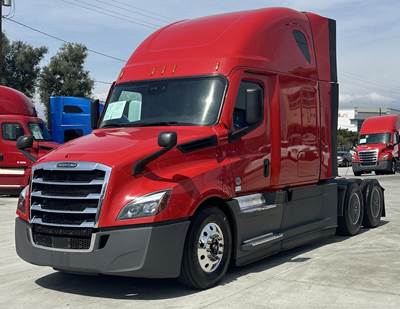 Freightliner Cascadia 126 Sleeper Semi Truck - 72" Raised Roof Sleeper, Detroit 455HP, 12 Speed Dt12 Automatic