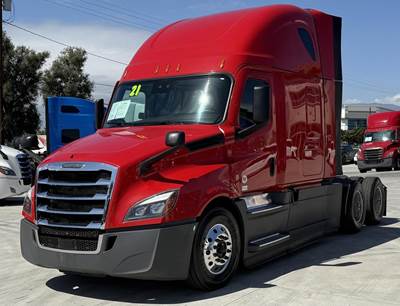 Freightliner Cascadia 126 Sleeper Semi Truck - 72" Raised Roof Sleeper, Detroit 455HP, 12 Speed Dt12 Automatic