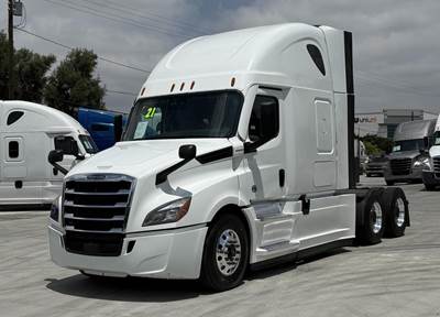 Freightliner Cascadia 126 Sleeper Semi Truck - Raised Roof Sleeper, Detroit 455HP, 12 Speed Dt12 Automatic