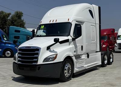 Freightliner Cascadia 126 Sleeper Semi Truck - Raised Roof Sleeper, Detroit 455HP, 12 Speed Dt12 Automatic
