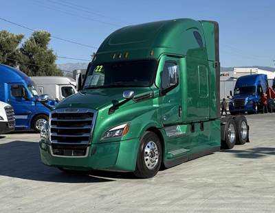 Freightliner Cascadia 126 Sleeper Semi Truck - Raised Roof Sleeper, Detroit 455HP, 12 Speed Dt12 Automatic