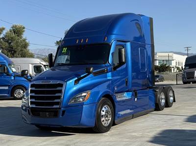 Freightliner Cascadia 126 Sleeper Semi Truck - Raised Roof Sleeper, Detroit 455HP, 12 Speed Dt12 Automatic