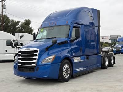 Freightliner Cascadia 126 Sleeper Semi Truck - Raised Roof Sleeper, Detroit 455HP, 12 Speed Dt12 Automatic