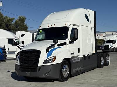 Freightliner Cascadia 126 Sleeper Semi Truck - Raised Roof Sleeper, Detroit 455HP, 12 Speed Dt12 Automatic