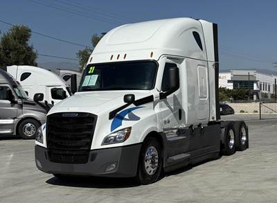 Freightliner Cascadia 126 Sleeper Semi Truck - Raised Roof Sleeper, Detroit 455HP, 12 Speed Dt12 Automatic