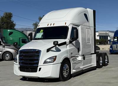 Freightliner Cascadia 126 Sleeper Semi Truck - Raised Roof Sleeper, Detroit 455HP, 12 Speed Dt12 Automatic