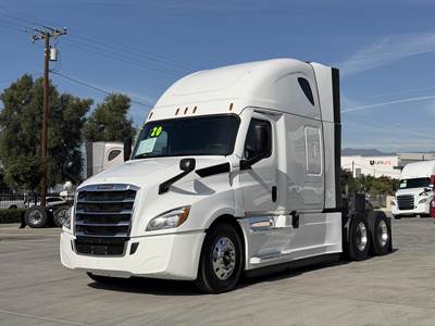 Freightliner Cascadia 126 Sleeper Semi Truck - Raised Roof Sleeper, Detroit 455HP, 12 Speed Dt12 Automatic