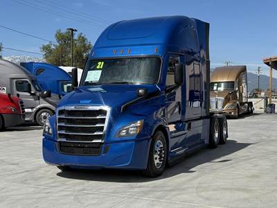 Freightliner Cascadia 126 Sleeper Semi Truck - Raised Roof Sleeper, Detroit 455HP, 12 Speed Dt12 Automatic