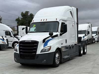 Freightliner Cascadia 126 Sleeper Semi Truck - Raised Roof Sleeper, Detroit 455HP, 12 Speed Dt12 Automatic
