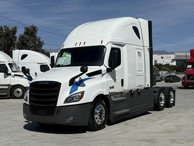 Freightliner Cascadia 126 Sleeper Semi Truck - Raised Roof Sleeper, Detroit 455HP, 12 Speed Dt12 Automatic