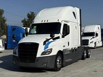 Freightliner Cascadia 126 Sleeper Semi Truck - Raised Roof Sleeper, Detroit 455HP, 12 Speed Dt12 Automatic