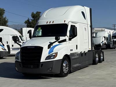 Freightliner Cascadia 126 Sleeper Semi Truck - Raised Roof Sleeper, Detroit 455HP, 12 Speed Dt12 Automatic