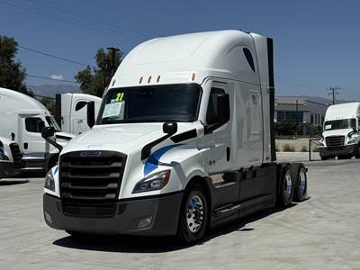 Freightliner Cascadia 126 Sleeper Semi Truck - Raised Roof Sleeper, Detroit 455HP, 12 Speed Dt12 Automatic