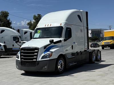 Freightliner Cascadia 126 Sleeper Semi Truck - Raised Roof Sleeper, Detroit 455HP, 12 Speed Dt12 Automatic