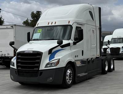 Freightliner Cascadia 126 Sleeper Semi Truck - Raised Roof Sleeper, Detroit 455HP, 12 Speed Dt12 Automatic