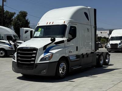 Freightliner Cascadia 126 Sleeper Semi Truck - Raised Roof Sleeper, Detroit 455HP, 12 Speed Dt12 Automatic