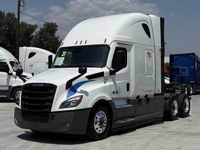 Freightliner Cascadia 126 Sleeper Semi Truck - Raised Roof Sleeper, Detroit 455HP, 12 Speed Dt12 Automatic