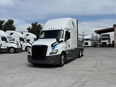 Freightliner Cascadia 126 Sleeper Semi Truck - Raised Roof Sleeper, Detroit 455HP, 12 Speed Dt12 Automatic