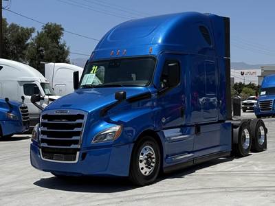 Freightliner Cascadia 126 Sleeper Semi Truck - Raised Roof Sleeper, Detroit 455HP, 12 Speed Dt12 Automatic