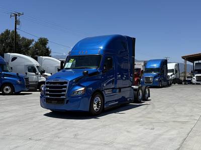 Freightliner Cascadia 126 Sleeper Semi Truck - Raised Roof Sleeper, Detroit 455HP, 12 Speed Dt12 Automatic