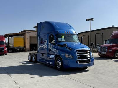 Freightliner Cascadia 126 Sleeper Semi Truck - Raised Roof Sleeper, Detroit 455HP, 12 Speed Dt12 Automatic