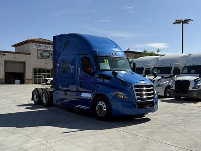 Freightliner Cascadia 126 Sleeper Semi Truck - Raised Roof Sleeper, Detroit 455HP, 12 Speed Dt12 Automatic