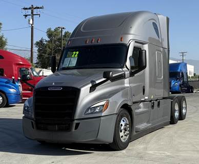 Freightliner Cascadia 126 Sleeper Semi Truck - Raised Roof Sleeper, Detroit 455HP, 12 Speed Dt12 Automatic