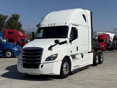 Freightliner Cascadia 126 Sleeper Semi Truck - Raised Roof Sleeper, Detroit 455HP, 12 Speed Dt12 Automatic