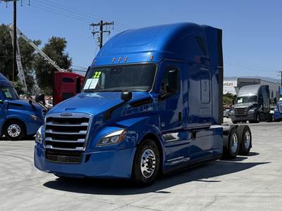 Freightliner Cascadia 126 Sleeper Semi Truck - Raised Roof Sleeper, Detroit 455HP, 12 Speed Dt12 Automatic