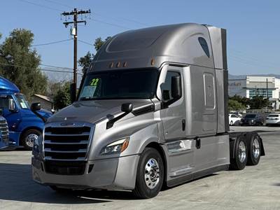 Freightliner Cascadia 126 Sleeper Semi Truck - Raised Roof Sleeper, Detroit 455HP, 12 Speed Dt12 Automatic