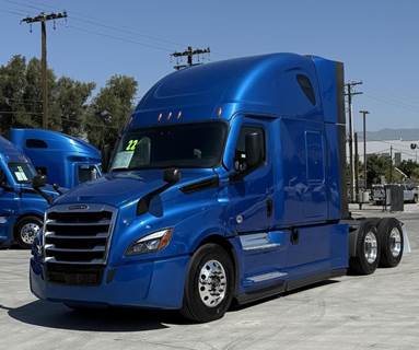 Freightliner Cascadia 126 Sleeper Semi Truck - Raised Roof Sleeper, Detroit 455HP, 12 Speed Dt12 Automatic