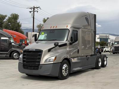 Freightliner Cascadia 126 Sleeper Semi Truck - Raised Roof Sleeper, Detroit 455HP, 12 Speed Dt12 Automatic
