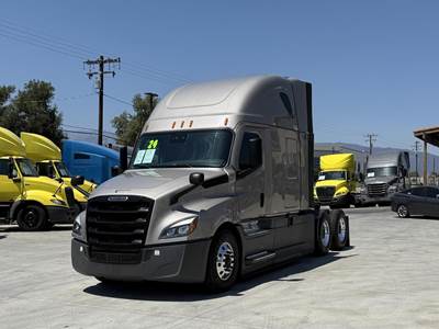 Freightliner Cascadia 126 Sleeper Semi Truck - Raised Roof Sleeper, Detroit 455HP, 12 Speed Dt12 Automatic